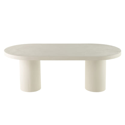 CORRENE Micro Cement Dining Table 2.2M - Cream
