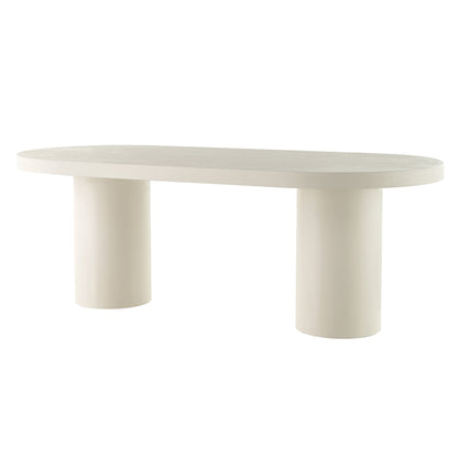 CORRENE Micro Cement Dining Table 2.2M - Cream