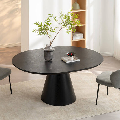 BLAINE Extendable Dining Table 1.2-1.6M - Black