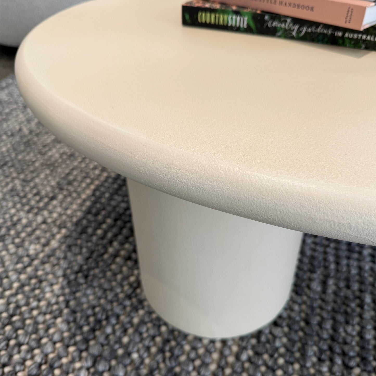CORRENE Microcement Coffee Table 1.3M - Off White