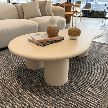 CORRENE Microcement Coffee Table 1.3M - Off White