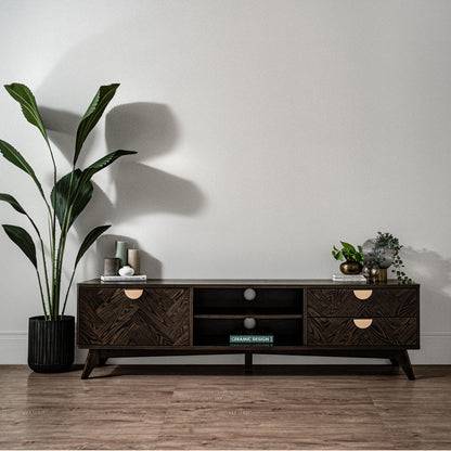 LOFTUS Entertainment TV Unit 180cm - Walnut