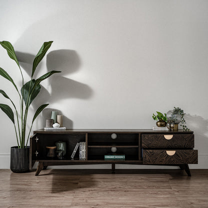 LOFTUS Entertainment TV Unit 180cm - Walnut
