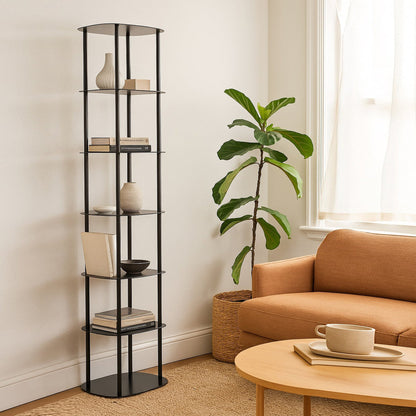 LOREEN Display Shelving Unit 50cm - Black