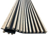 WOODFLEX Flexible Acoustic Battened Wood Slat Panel - 3 Sided Full Wrap Oak Veneer - 2700mm x 600mm