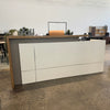 ZIVA Reception Desk 2.4M with Right Panel - Oak & White