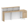 HELMER Reception Desk 1.8M Left Panel - Oak & white