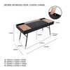 MORSE  Study Desk 140cm -  Black & Oak