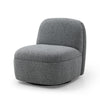 LEXTER Swivel Lounge Chair - Dark Grey
