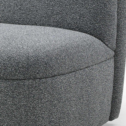LEXTER Swivel Lounge Chair - Dark Grey