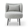 SASHA Lounge Chair - Light Grey & Black