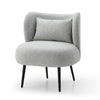 SASHA Lounge Chair - Light Grey & Black