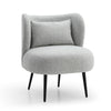 SASHA Lounge Chair - Light Grey & Black