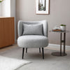 SASHA Lounge Chair - Light Grey & Black