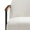 KAZAN  Lounge Chair - Off White, Walnut & Black