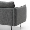 DALTON 3 Seater Sofa - Dark Grey & Black