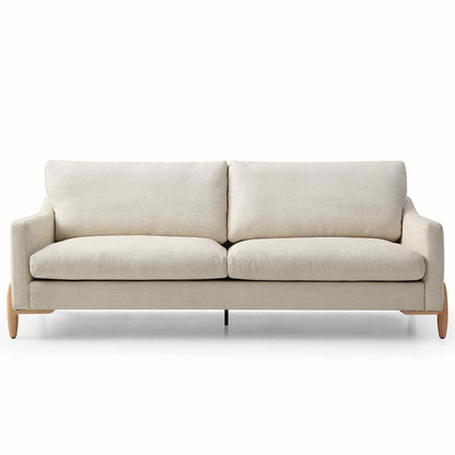 VIENNA  3 Seater Sofa - Beige & Oak