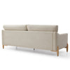 VIENNA  3 Seater Sofa - Beige & Oak