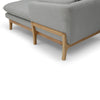 BRONTE 3 Seater Sofa with Right Chaise - Light Grey & Oak