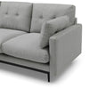 HAVANA 3 Seater Sofa with Left Chaise - Light Grey & Black
