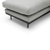 HAVANA 3 Seater Sofa with Left Chaise - Light Grey & Black