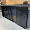 MADEIRA Executive Desk 220cm Left Return - Hazelnut & Grey
