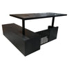 DAXTON Executive Desk with Right Return with Lift 200cm - Black