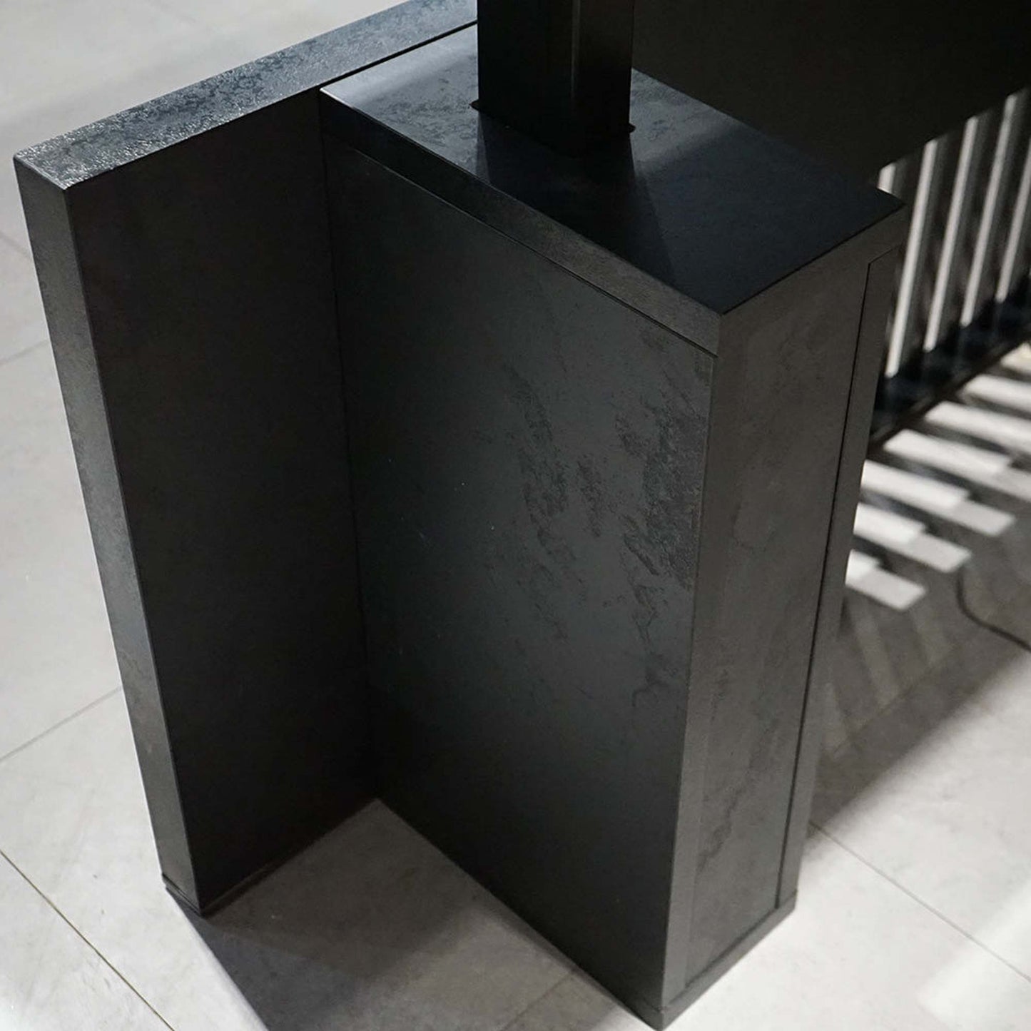 DAXTON Executive Desk with Right Return with Lift 200cm - Black