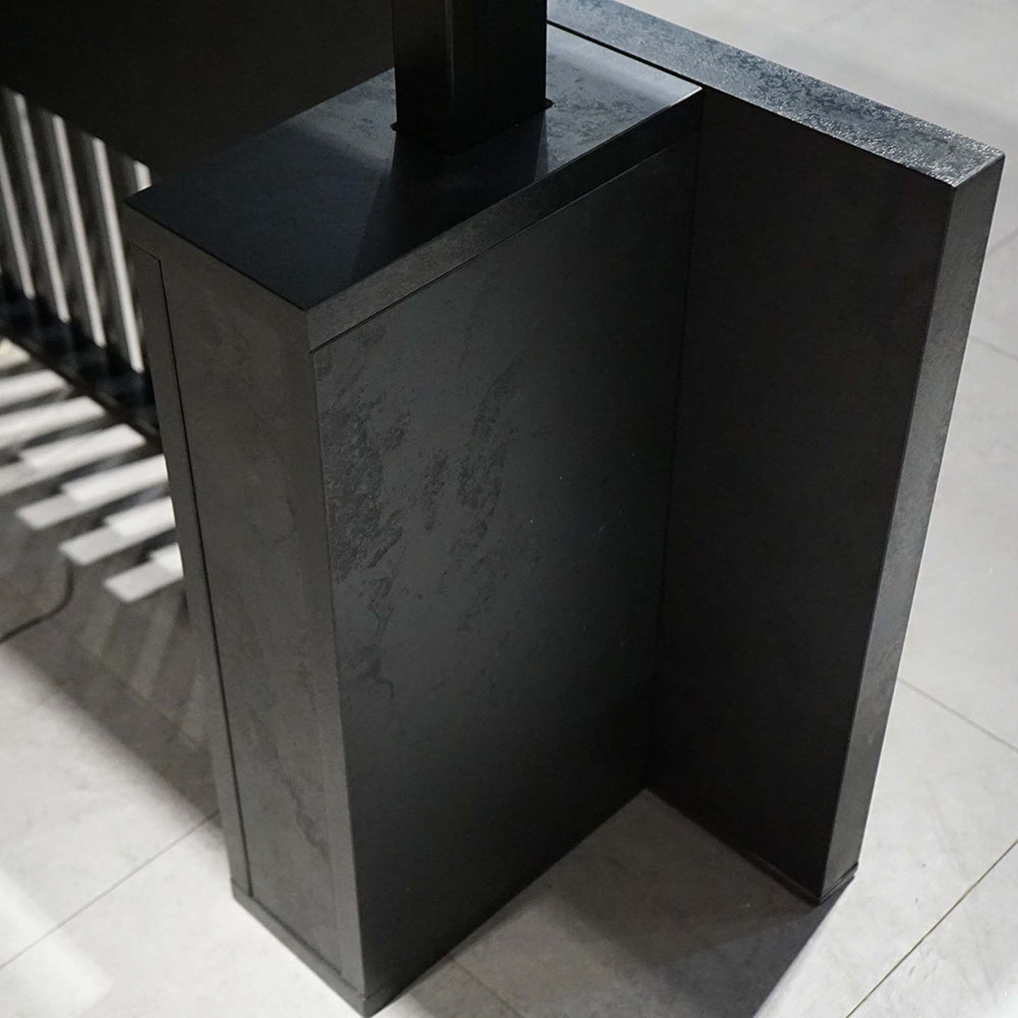 DAXTON Executive Desk with Left Return with Lift 200cm - Black