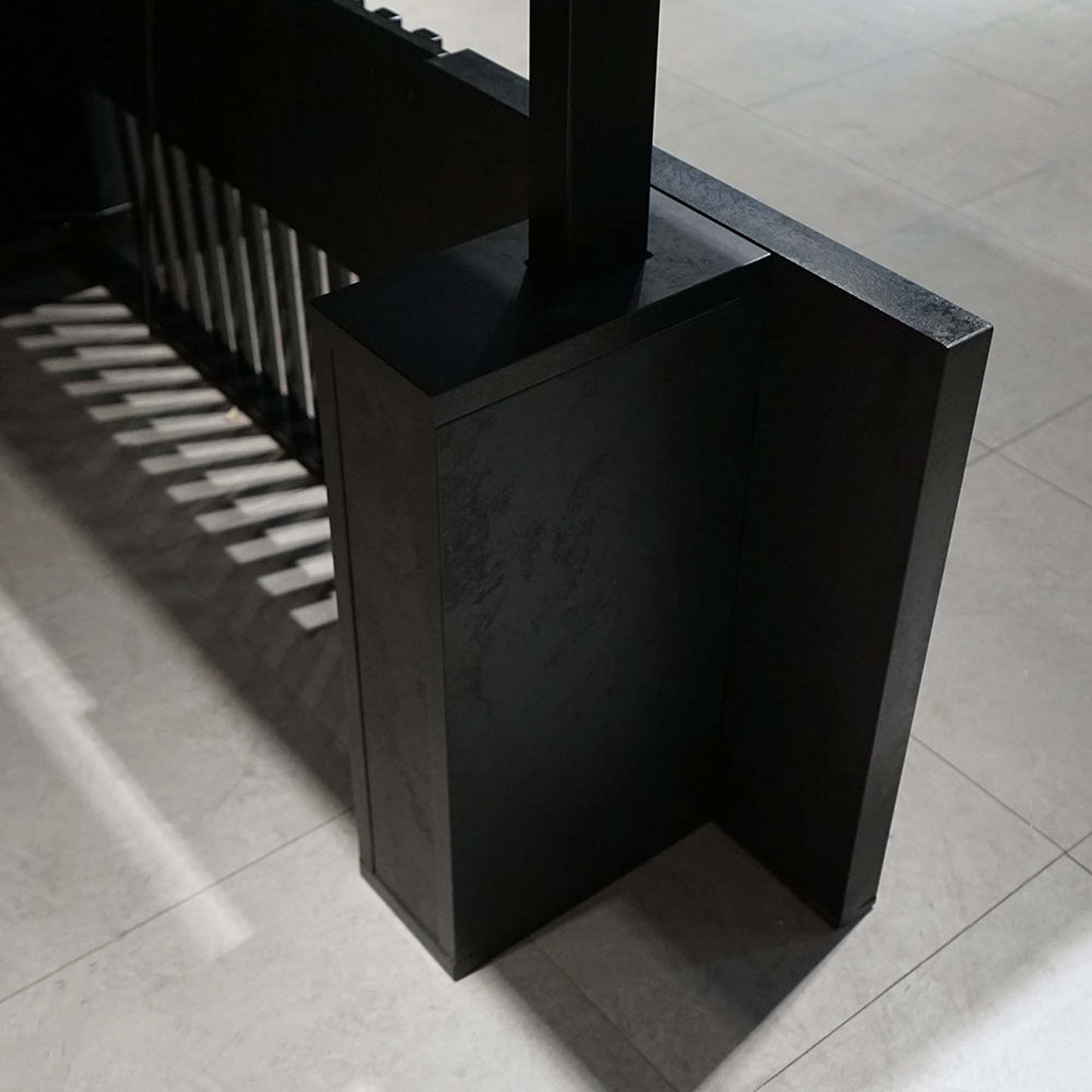 DAXTON Executive Desk with Left Return with Lift 200cm - Black