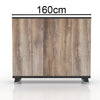 HALDIS Credenza 160cm - Warm Oak & Black