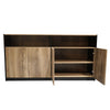 ARTO Credenza Cabinet 157cm - Black Concrete