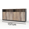 ARTO Credenza Cabinet 157cm - Warm Oak & Black