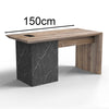 LOGAN Executive Desk Reversible 150cm - Warm Oak & Black