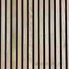 WOODFLEX Flexible Acoustic Wood Slat Panel - 3 Sided Full Wrap Oak Veneer on Black - 2700mm x 600mm