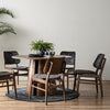 OKARA Round Dining Table 120cm - Walnut