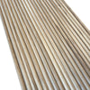 WOODFLEX Flexible Solid Paulownia Wood Slat Wall Panel -  2700mm x 600mm - Half Round