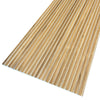WOODFLEX Flexible Solid Paulownia Wood Slat Wall Panel - 2700mm x 600mm - Wave