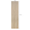 WOODFLEX Flexible Wooden Slat Wall Panel - Oak Veneer - 2700mm x 600mm - Trapezium