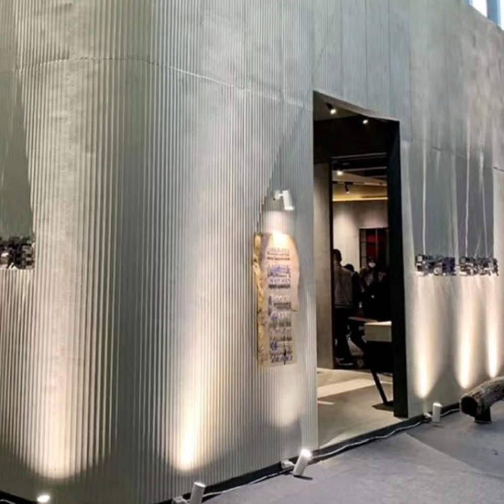 WOODFLEX FLEXIBLE SOFT STONE PANEL - RIPPLE BOARD Grey - 2700 x 600mm