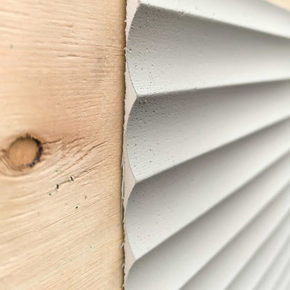 WOODFLEX Flexible SOFT STONE PANEL - RIPPLE BOARD White - 2700x600mm
