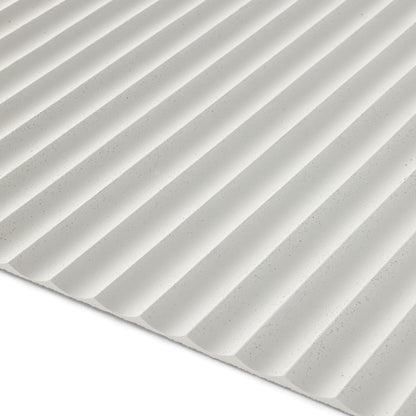 WOODFLEX Flexible SOFT STONE PANEL - RIPPLE BOARD White - 2700x600mm