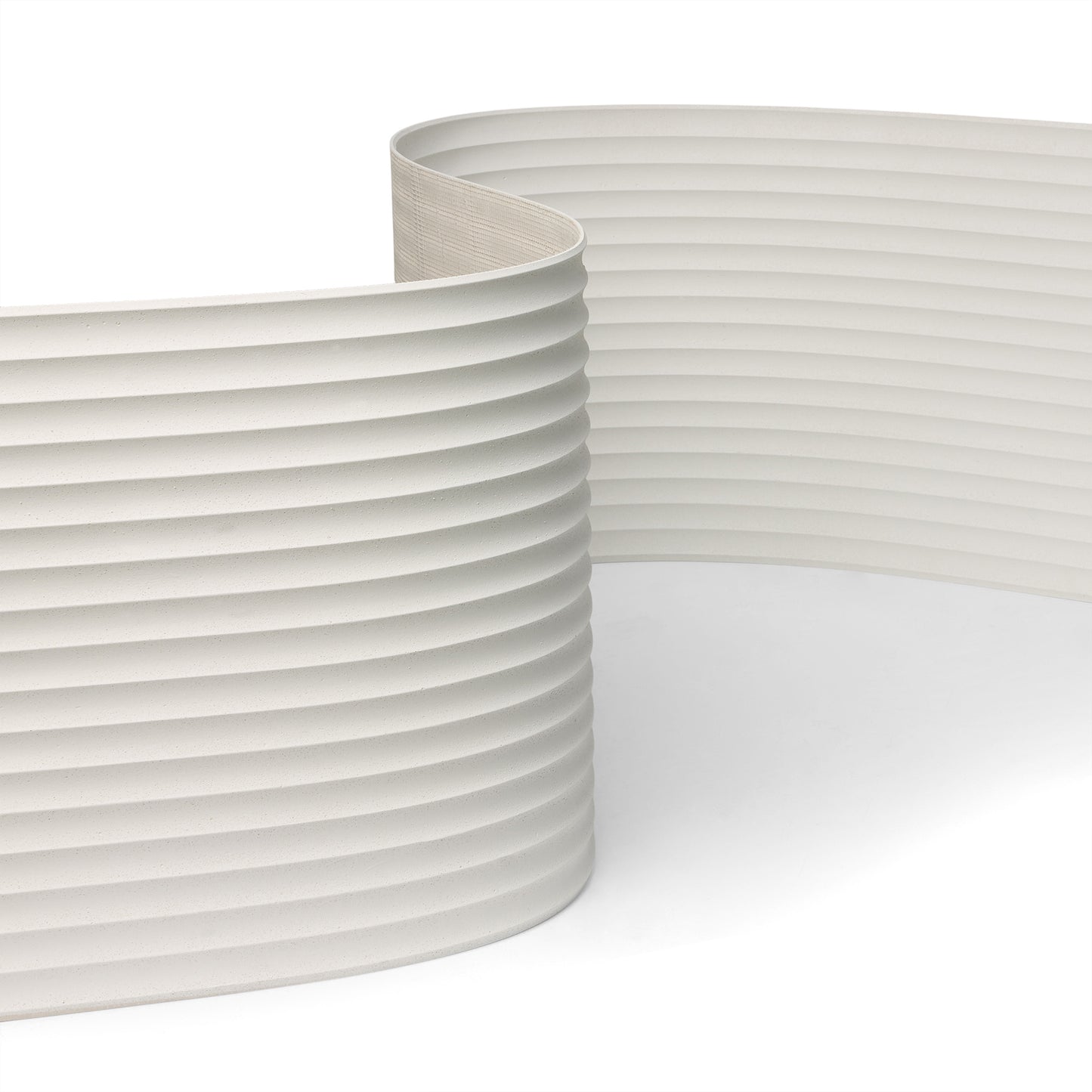 WOODFLEX Flexible SOFT STONE PANEL - RIPPLE BOARD White - 2700x600mm