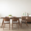 Zola Dining Chair - Walnut & Grey