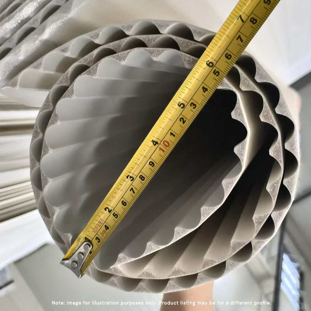 WOODFLEX WHITE PRIMED FLEXIBLE - WAVE 30 - 2700mm x 600mm