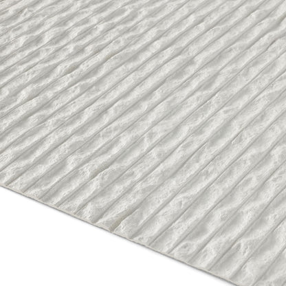 WOODFLEX FLEXIBLE SOFT STONE PANEL - ROUGH LINE White - 1200 x 600mm