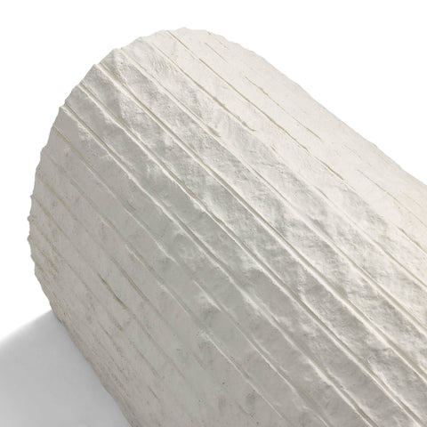 WOODFLEX FLEXIBLE SOFT STONE PANEL - ROUGH LINE White - 1200 x 600mm