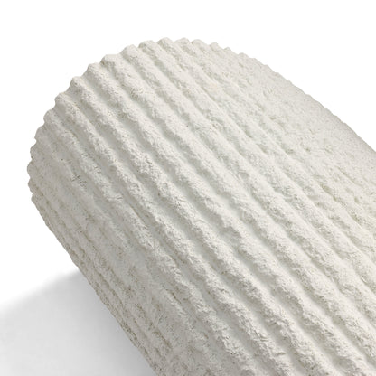 WOODFLEX FLEXIBLE SOFT STONE PANEL - ROUNDED LINE White - 1200 x 600mm