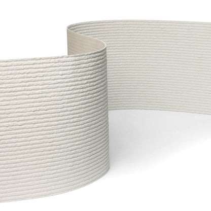 WOODFLEX FLEXIBLE SOFT STONE PANEL - ROUNDED LINE White - 1200 x 600mm