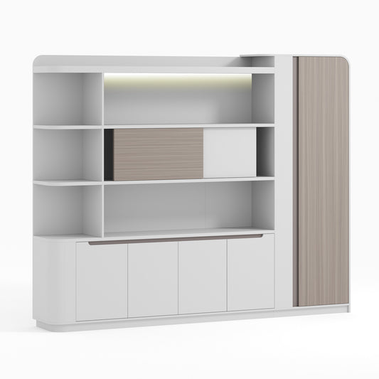 LUSH Display Unit 261.5cm - White & Taupe